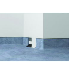 Forme d'appui PVC pour remontée en plinthe - Couleur noire
