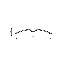 Barre de seuil plate à visser standard