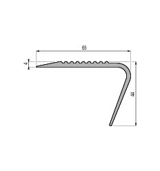 Nez de marche PVC à coller NMDR