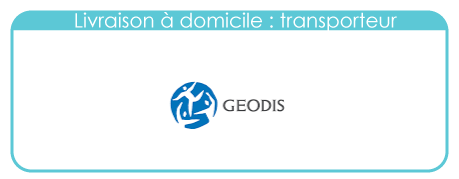 Livraison à domicile des commandes amonstyles par le transporteur Géodis